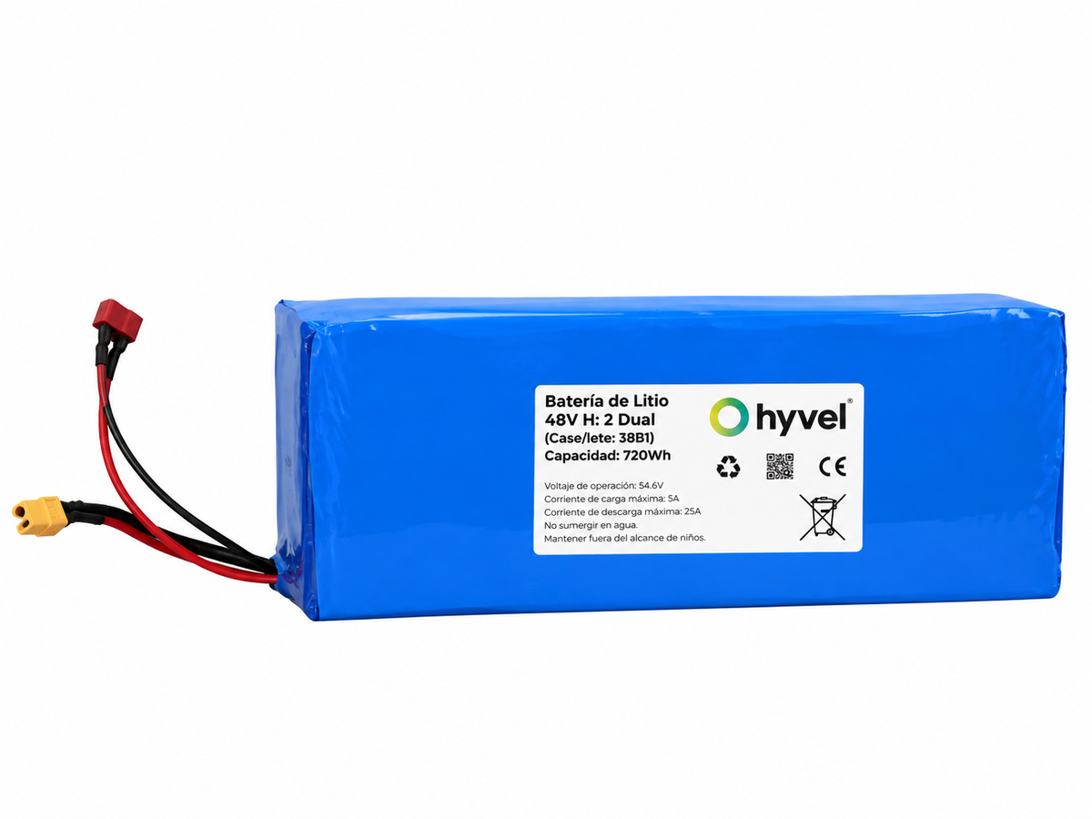 Batería 48V 18Ah compatible con Honey Whale H2 DUAL