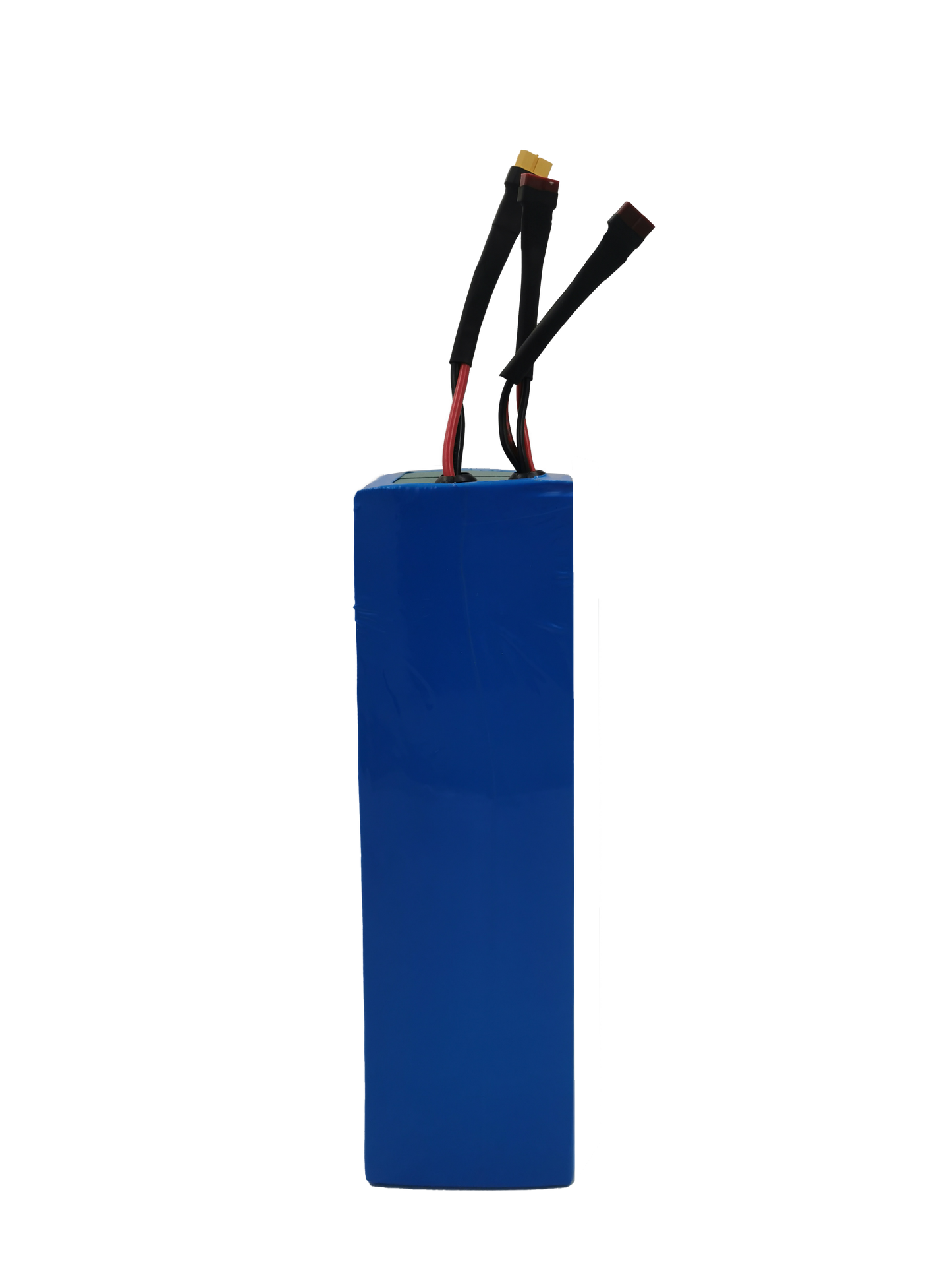 Lateral de la Batería 52V 15Ah compatible con Honey Whale T5 en plástico azul.