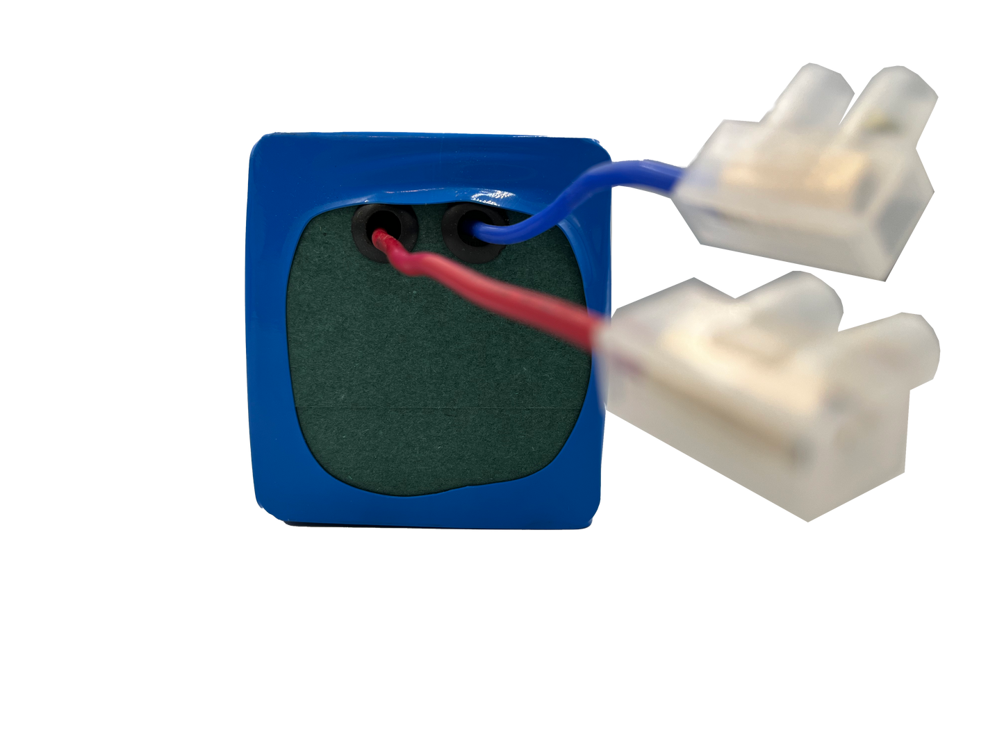 Kit Batería 48V compatible con E-solomo + Cargador 2A con etiqueta blanca y cargador a un costado, rodeados de coloridos iconos de motocicletas eléctricas.
