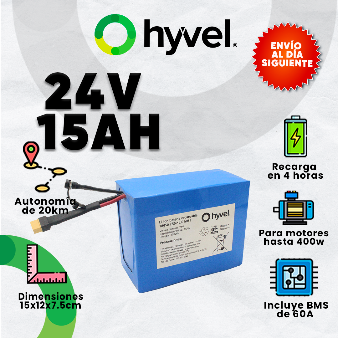Batería 24V 15Ah LG MH1