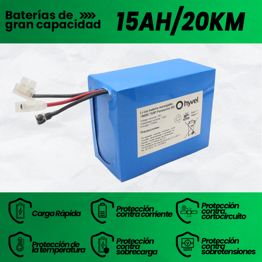 Batería 24V 15Ah Panasonic BD