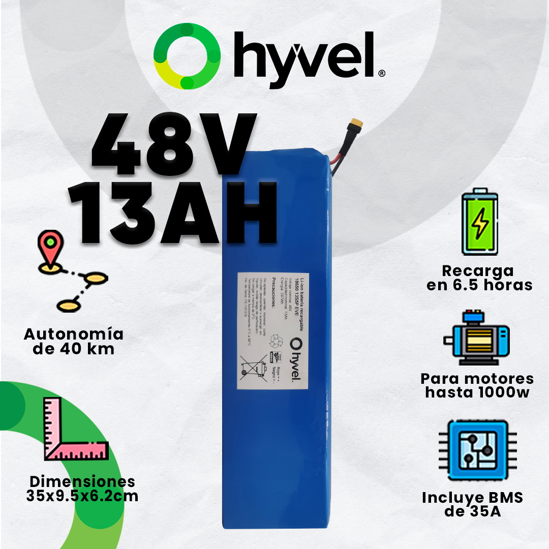 Batería 48V 13Ah para Scooter