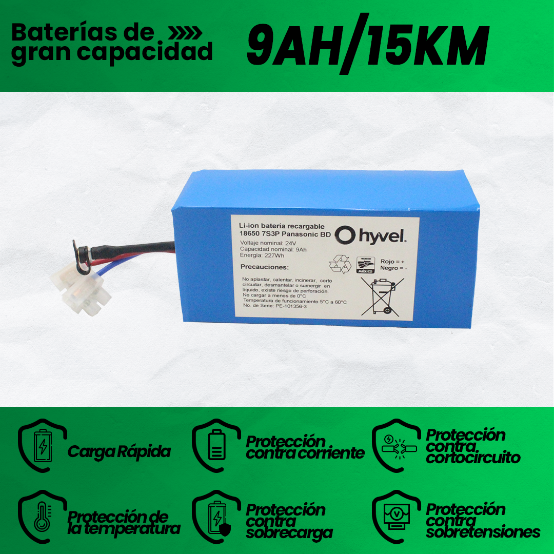 Batería 24V 9Ah Panasonic