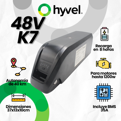Kit Batería 48V 15Ah compatible con Honey Whale K7