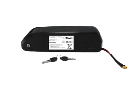 Caja desmontable de Kit Hyve con nombre de la marca y a un lado cargador 2a de color negro 