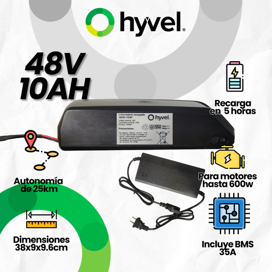 Batería 48V Desmontable para Bicicleta Eléctrica