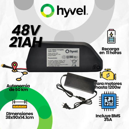 Batería 48V Desmontable para Bicicleta Eléctrica