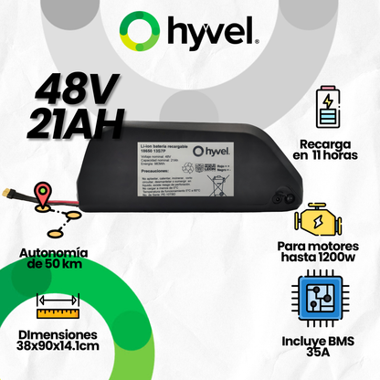 Batería 48V Desmontable para Bicicleta Eléctrica