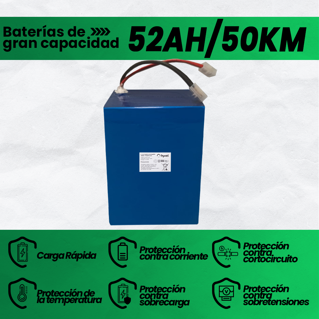 Batería 60V 52Ah para Triciclo Eléctrico