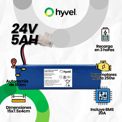 Batería 24v 5ah