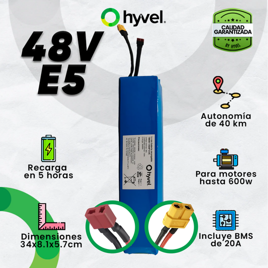 Batería 48V 10Ah compatible con Honey Whale E5