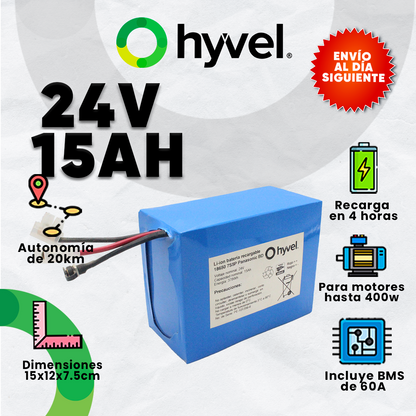 Batería 24V 15Ah Panasonic BD