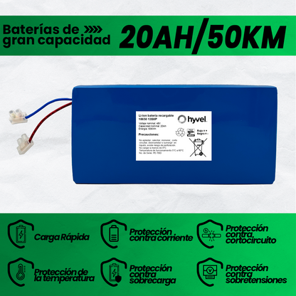 Kit Batería 48V compatible con KIWO + Cargador 2A