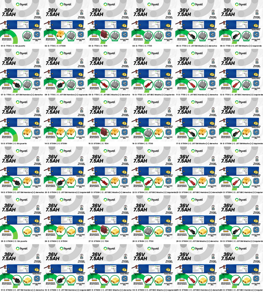 Batería 36V 7.5Ah para Scooter Eléctrico